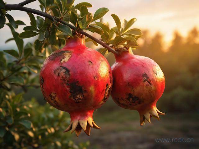 石榴褐斑病怎么治,石榴黑斑病